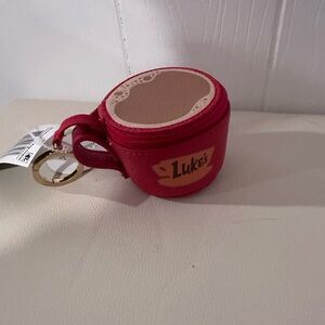 Vera Bradley Red Coffee Cup Key Holder